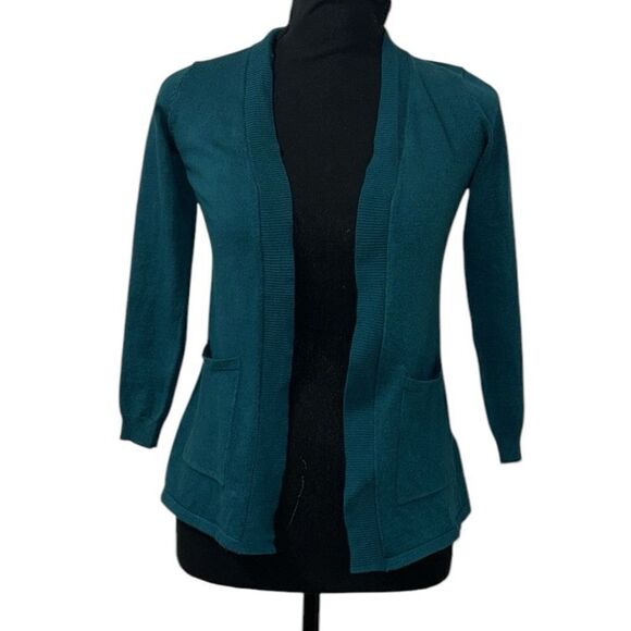 Wonder Nation Girls Kids Green Open front Cardigan(Size 6-6x) - Picture 1 of 6